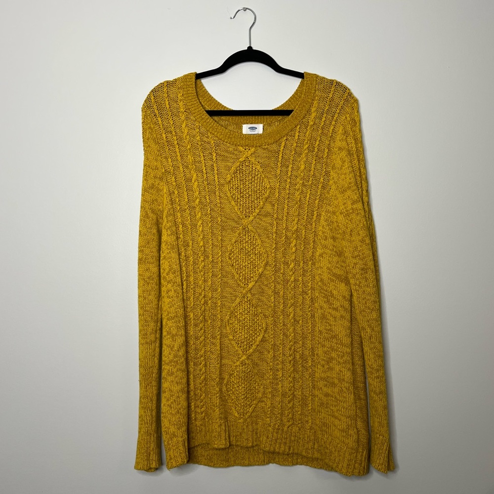 Old Navy Mustard Knit Sweater Size XXL
